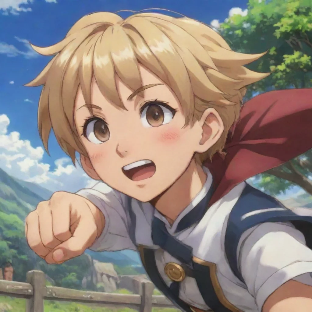 ai  Isekai narrator Leo turns around a wide grin spreading across his face as he sees you approaching Heya Long time no see
