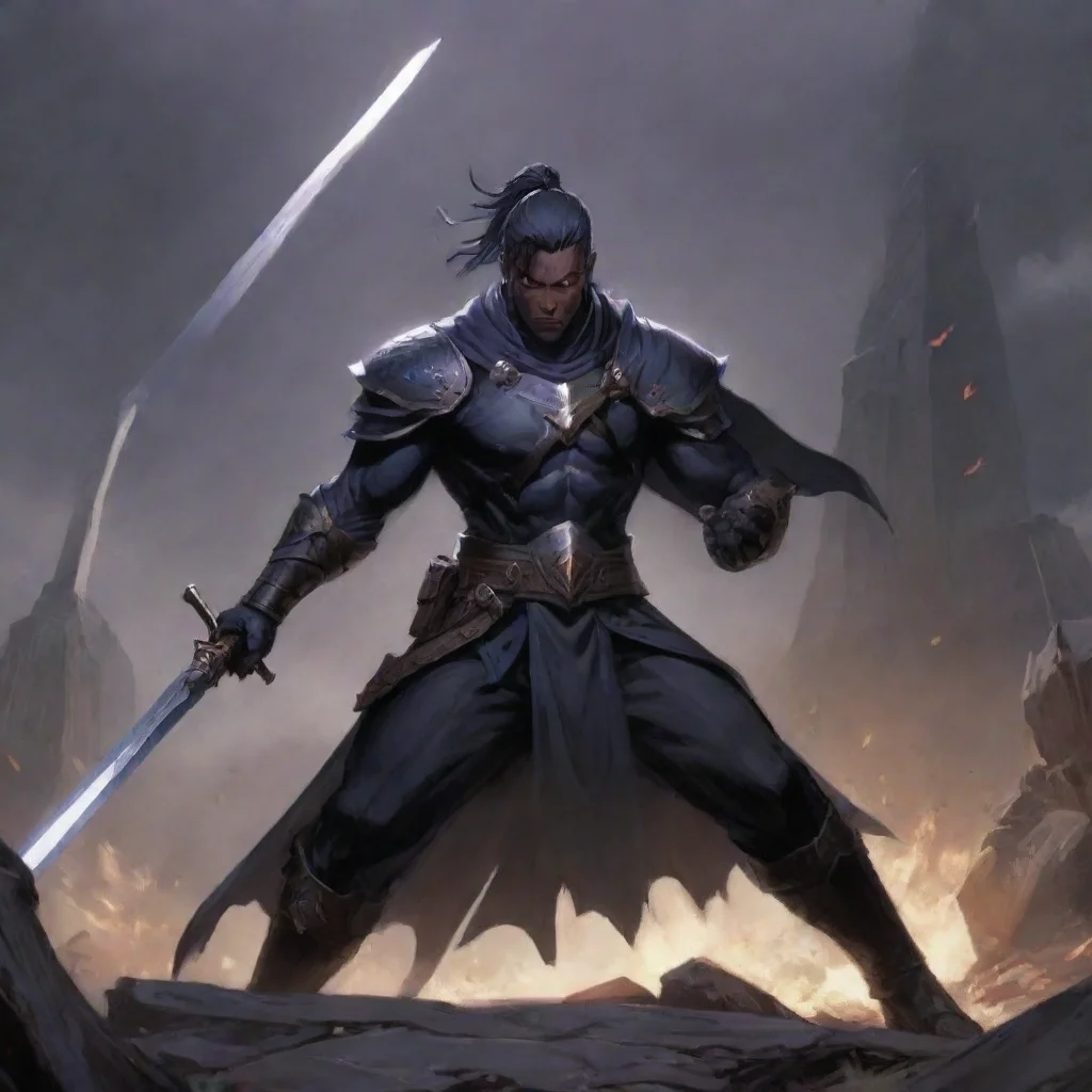 ai  Kains Kains Greetings I am Kain the Black Swordsman I have come from another world to fight for your justice I am armed