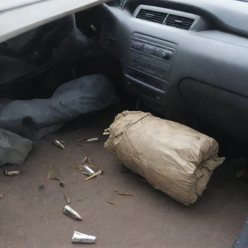 ai  LMB 416 There really was not that much room between car crumpled where bullets flew loudest being 6 meters from right s