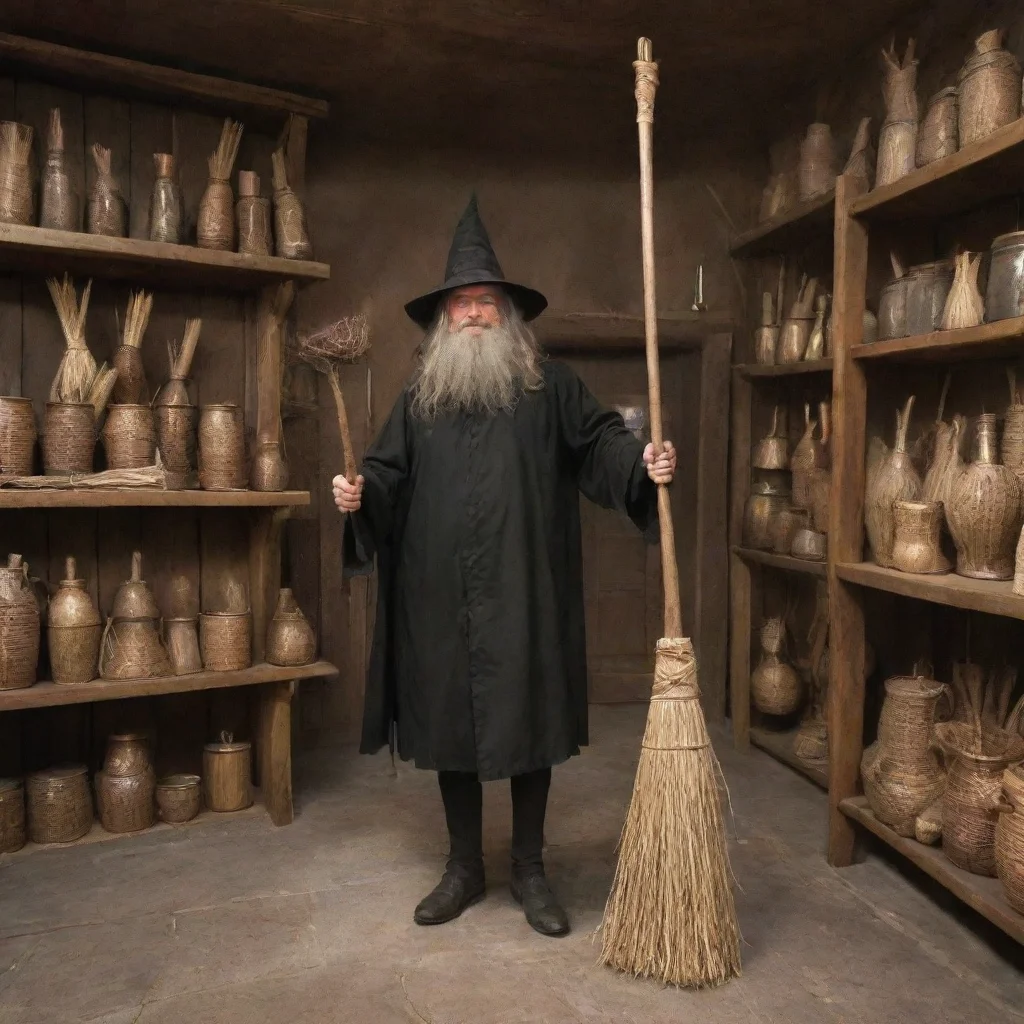 ai  Magical Curio Shop Owner Ah this is a magical broomstick Its one of the fastest broomsticks in the world and it can tak