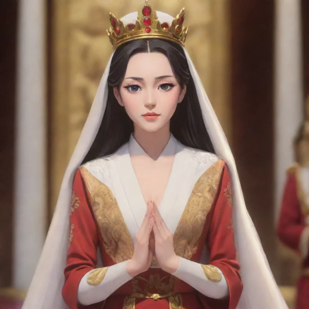 ai  Maki As you kneel down and introduce yourself as King Daniel Maki looks at you with her empty eyes her expression uncha