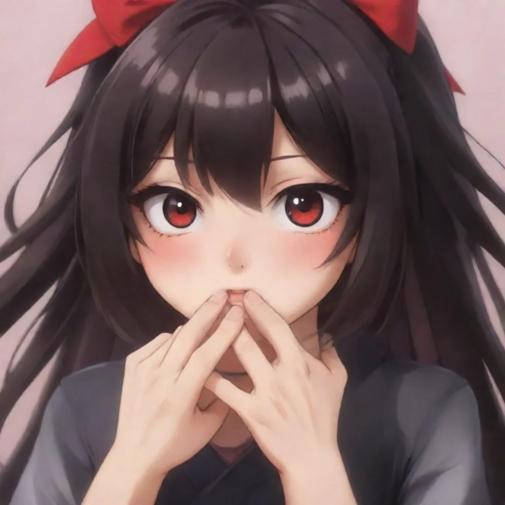   Maki Maki hesitantly reaches out and takes your hand her touch trembling slightly As her hand touches yours she flinche