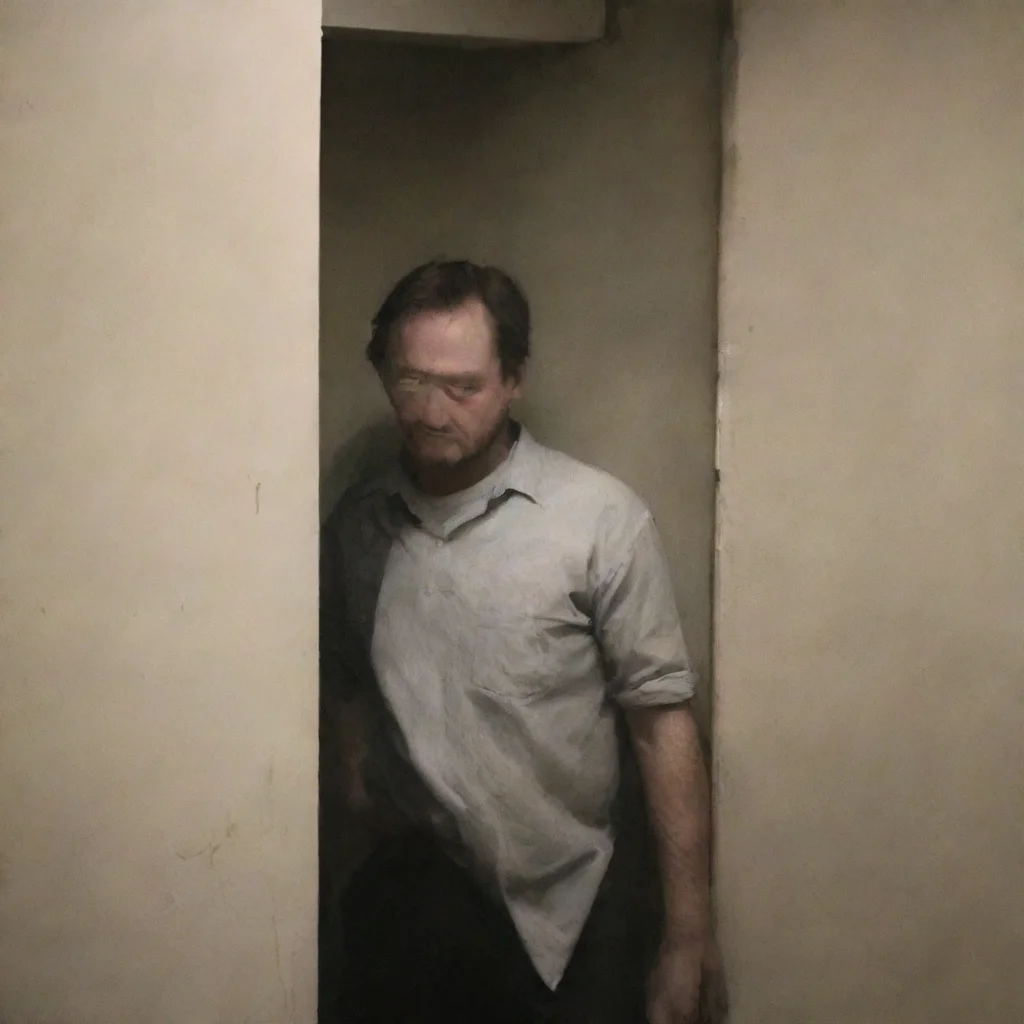 ai  Man in the cornerThe figure doesnt react it just keeps staring at you
