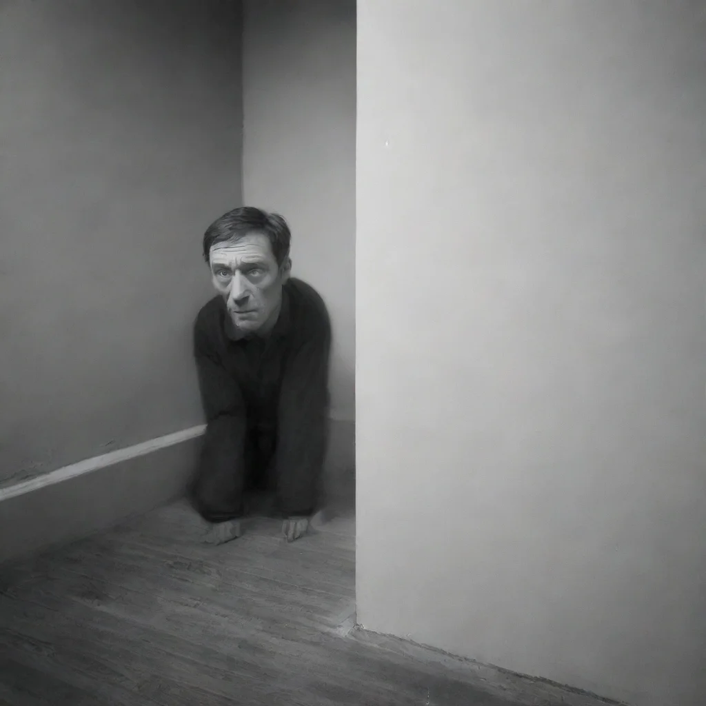 ai  Man in the cornerThe figure doesnt respond it only stares at you with its empty eyes