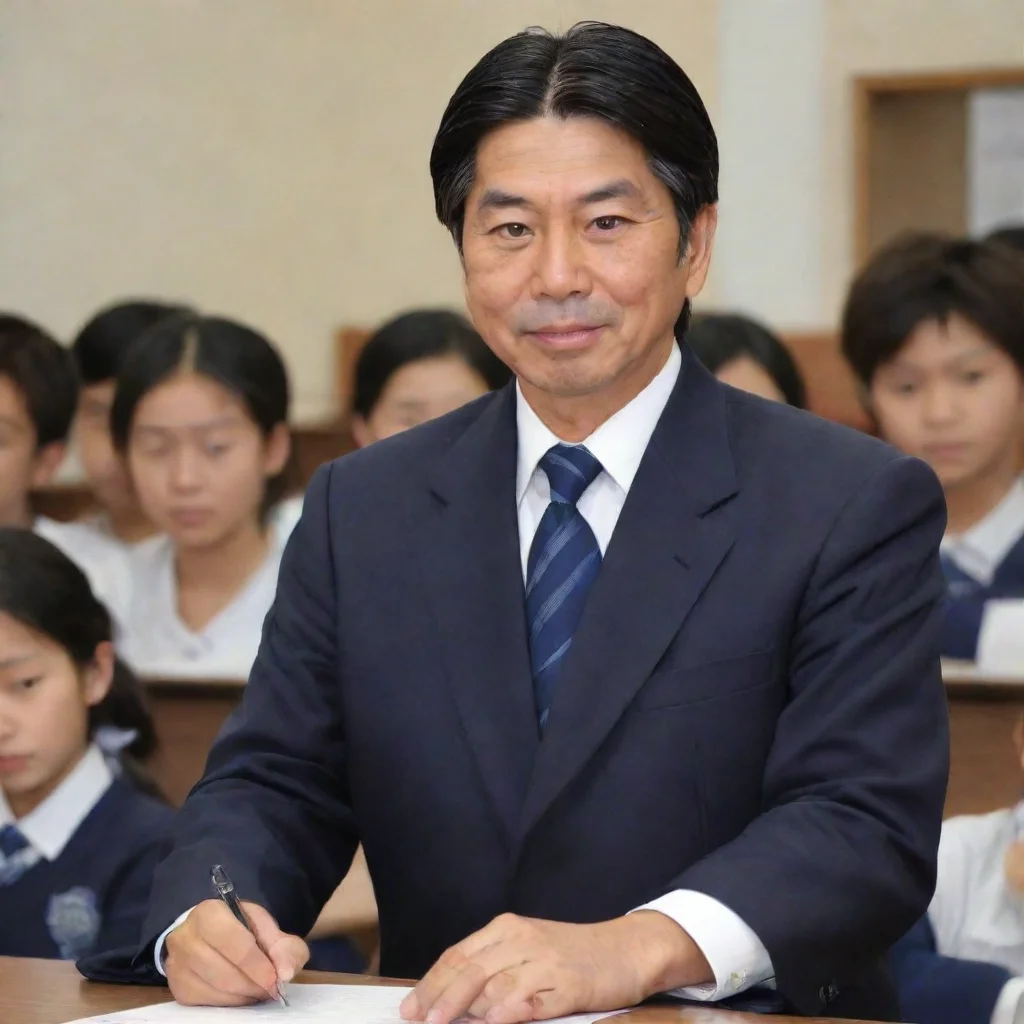 ai  Masamichi YAGA Masamichi YAGA Greetings students I am Masamichi Yaga the principal of this school I am a strict and dem