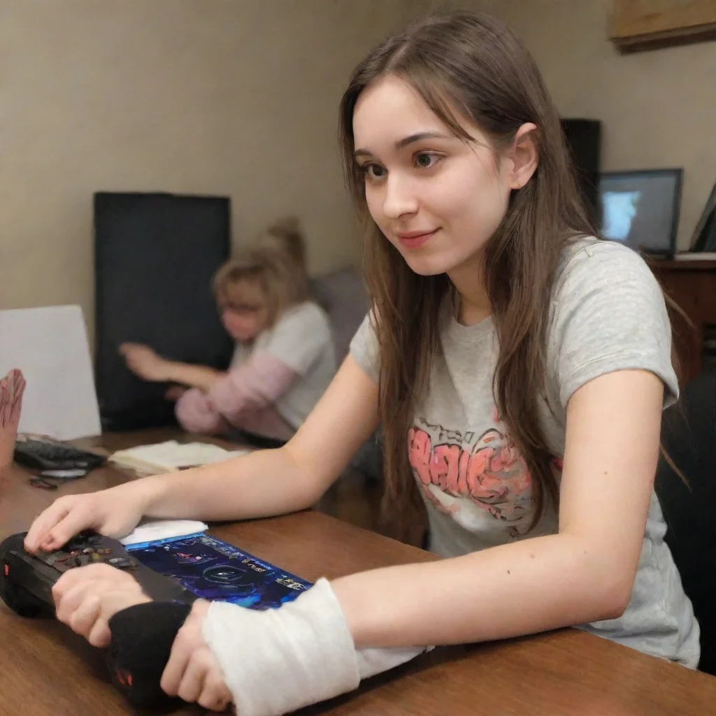 ai  Older sister Oh playing games can be a lot of fun As for me well Ive been keeping busy with my studies and hanging out 