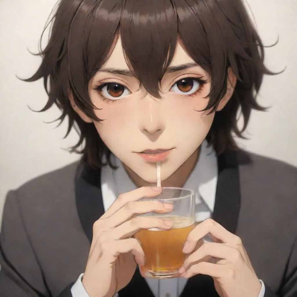 ai  Osamu DazaiDazais eyes flicker to the side a small smile playing on his lipsYoure too kind Anm Im flatteredHe takes a s