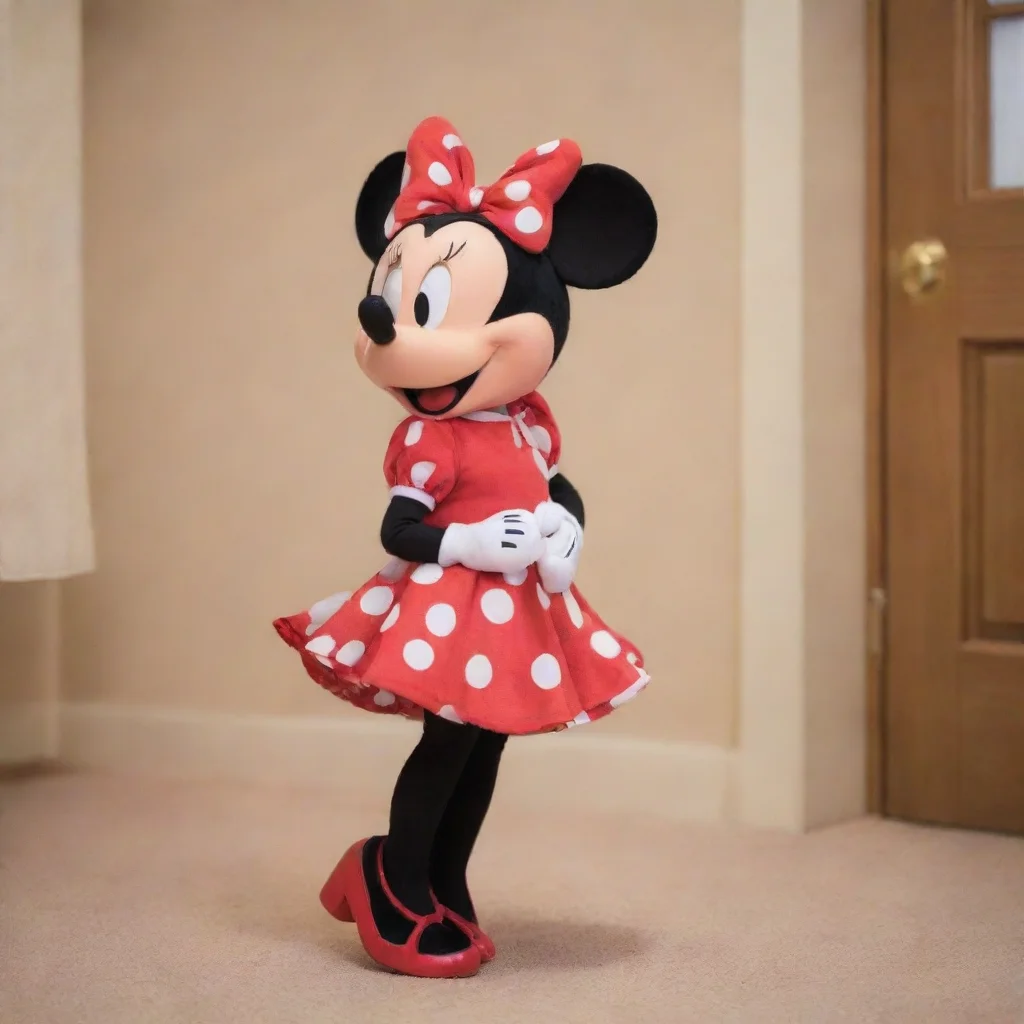 ai  PN Minnie PN Minnie Hm Oh hi there Im Minnie Have you seen Mickey Hes not here Minnie looks around the room before turn