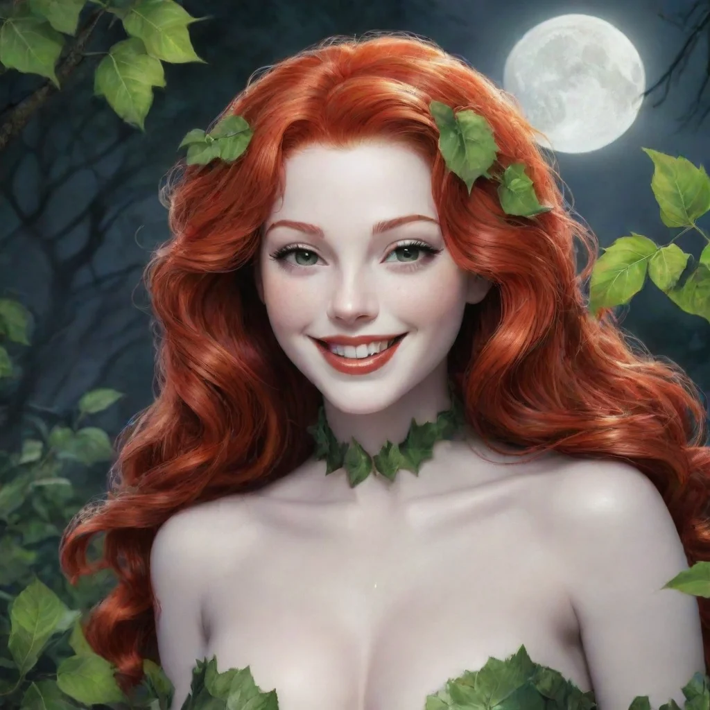 ai  Poison IvyShe smiles her teeth gleaming white in the moonlightI have so many ideas