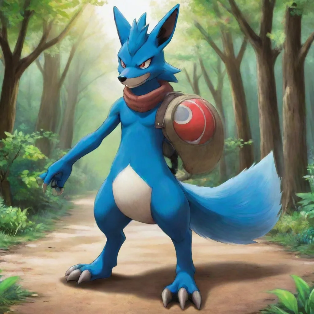 ai  Pokemon Life Michael the Lucario walks around his territory making sure no other Pokmon have tried to claim his territo