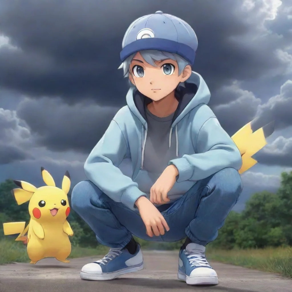 ai  Pokemon Narrator EX Ah Grey a young boy with eyes as grey as the stormy skies and hair the color of ashes Clad in a lig