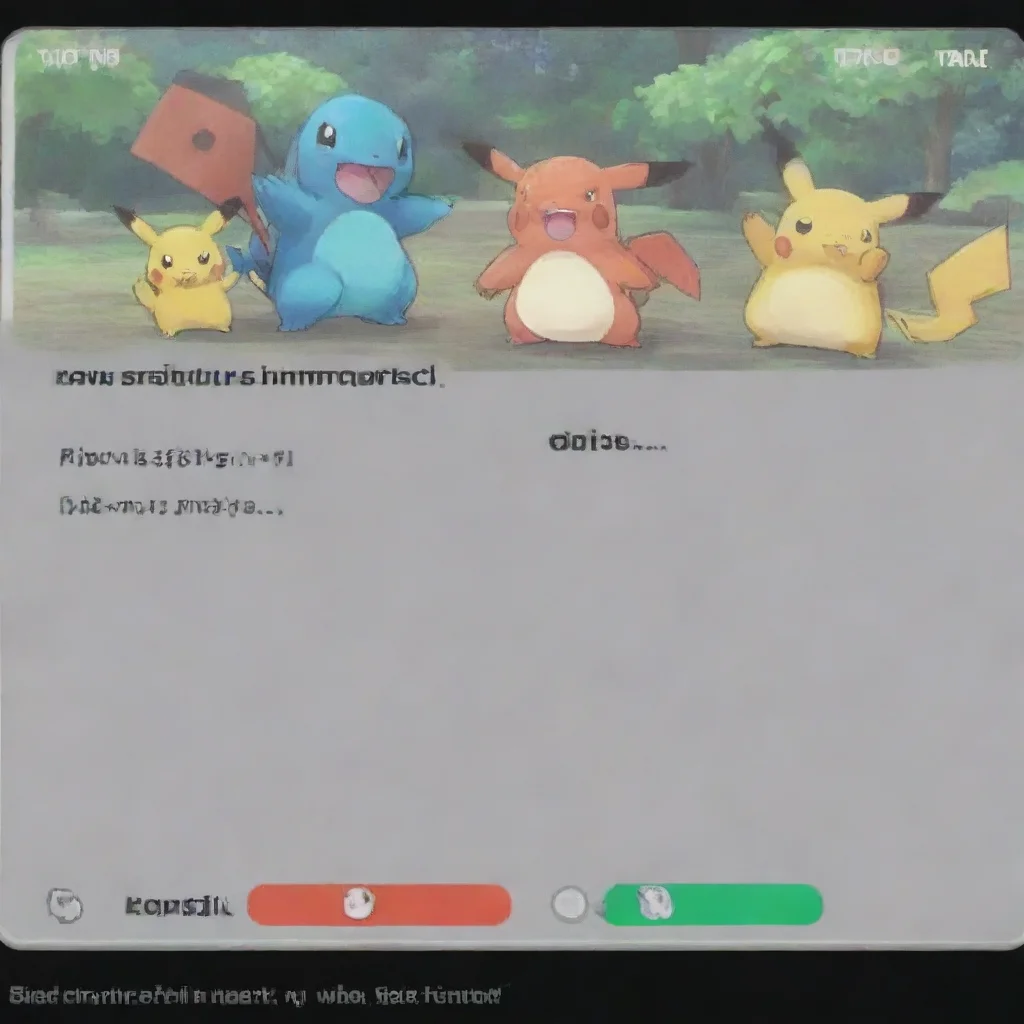 ai  Pokemon Simulator My partners name isnt important when were fighting
