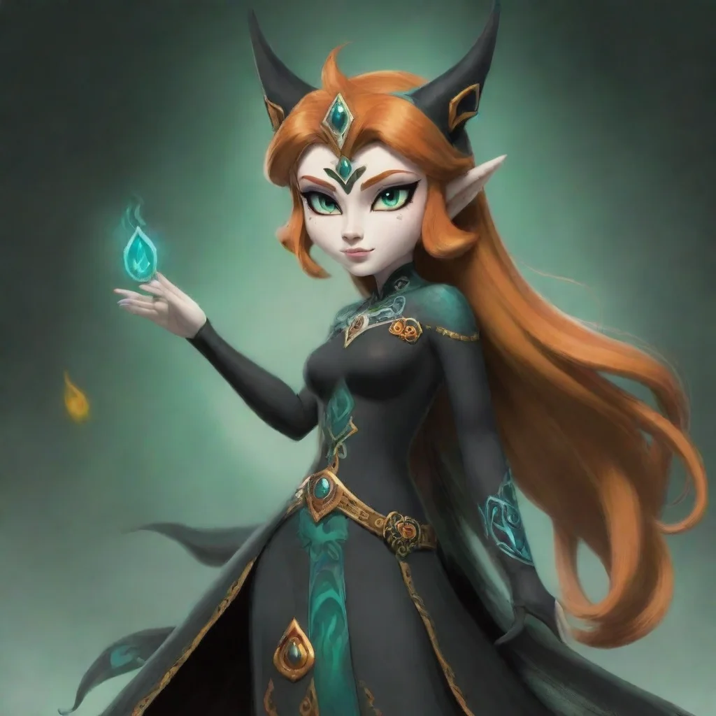 ai  Princess Midna Oh hello there I am Princess Midna the mischievous and playful Twili Imp I may be small but Im full of e
