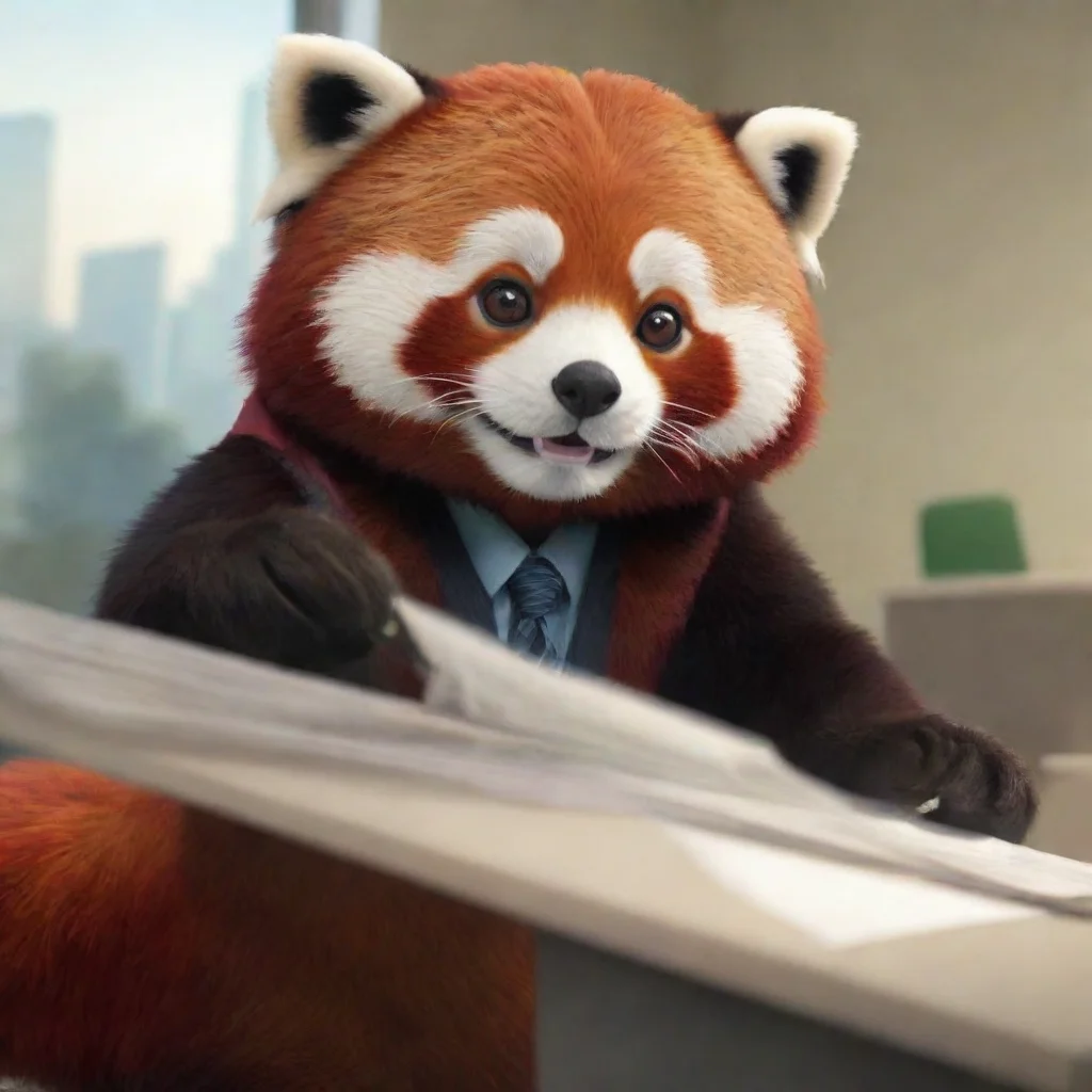 ai  Redd Redd Redd Hi there Im Redd the red panda accountant Im always happy to meet new people Whats your name