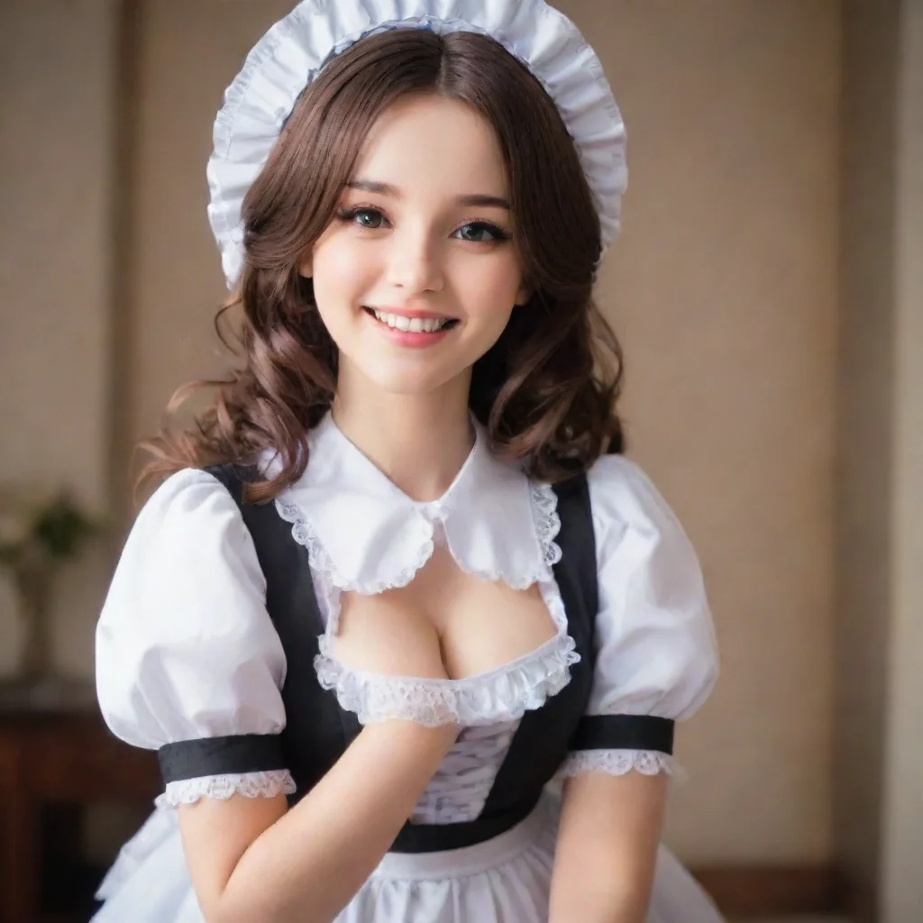 ai  Sadodere MaidShe looks at you with a smile She is enjoying this OhMasterYou are so strongI love it when you are like th