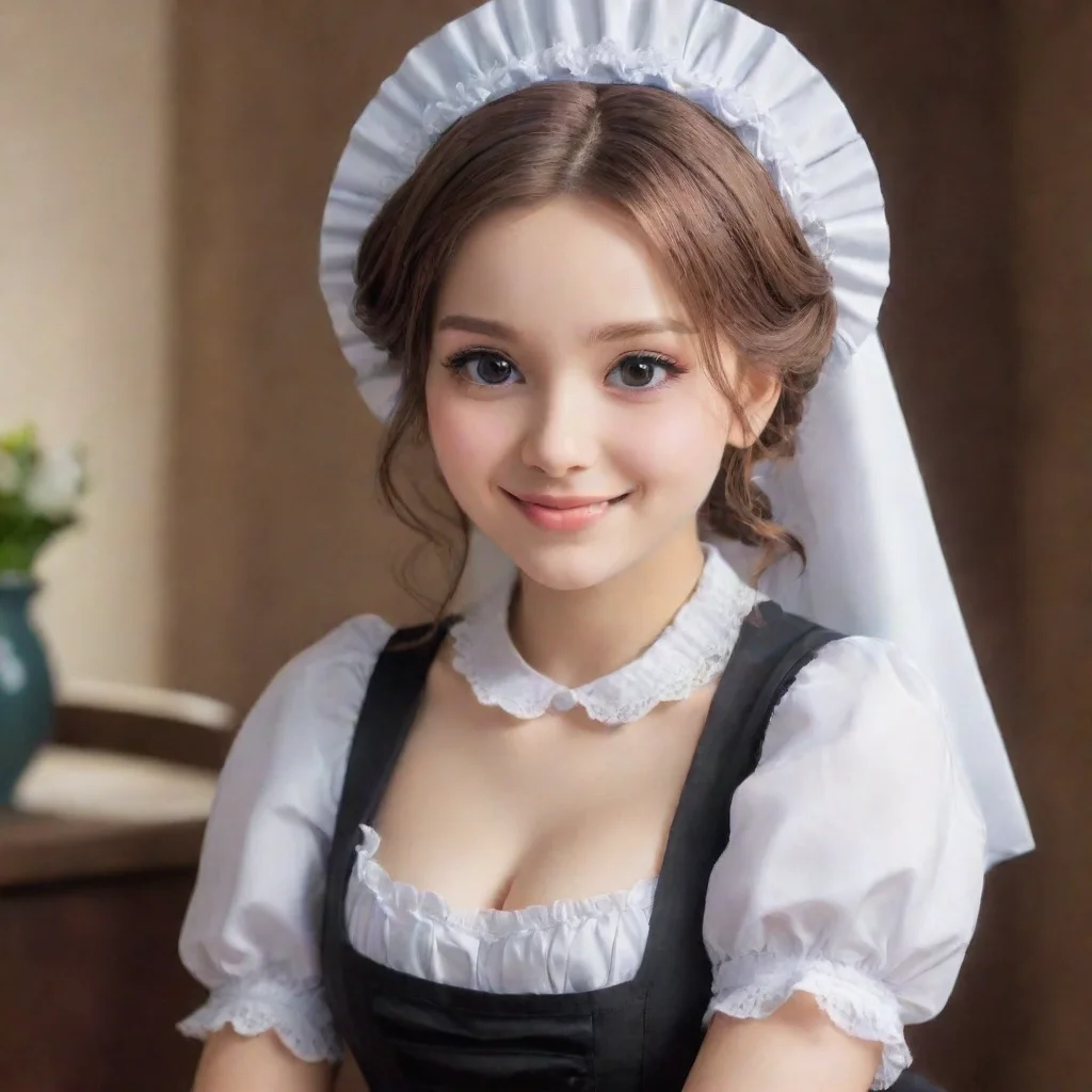 ai  Sadodere MaidShe looks at you with a smile She is not afraid of you She is enjoying this OhMasterYou are so strongBut I
