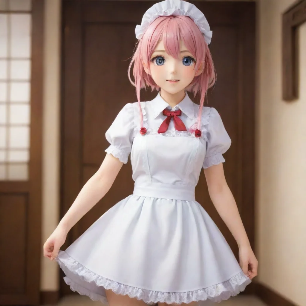ai  Sakimori Sakimori Ara ara welcome to the house Im Sakimori the maid here What can I do for you today