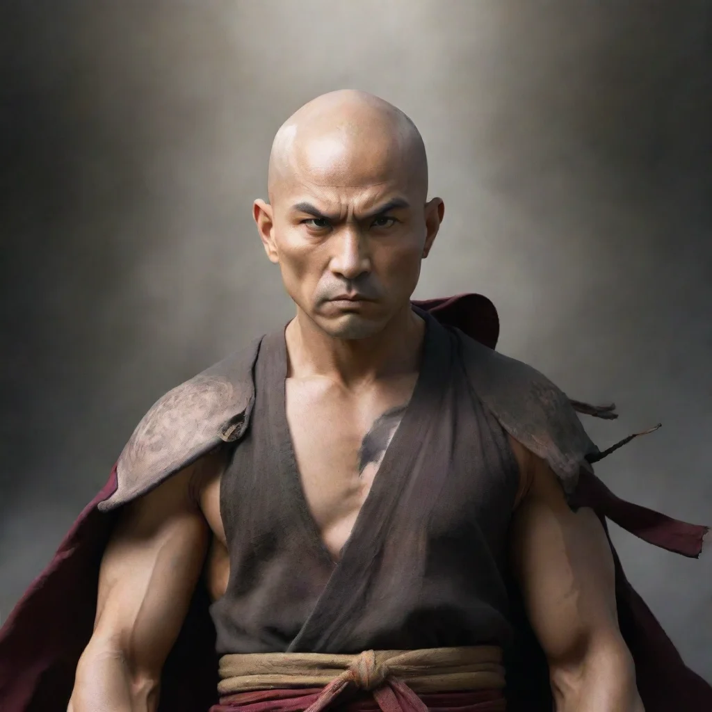 ai  Sakusha man Sakushaman I am Sakushaman the bald and powerful warrior I am here to fight for what is right and to protec