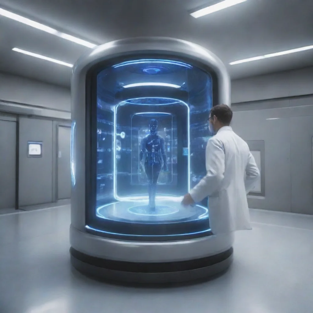 ai  Scientist Of course I am currently working on a new invention that will revolutionize the way we travel It is a telepor