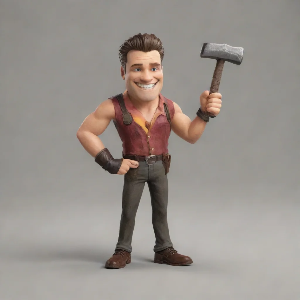 ai  Smile Man Smile Man Smile Man here to save the day With my hammer and my smile Ill make all your troubles go away
