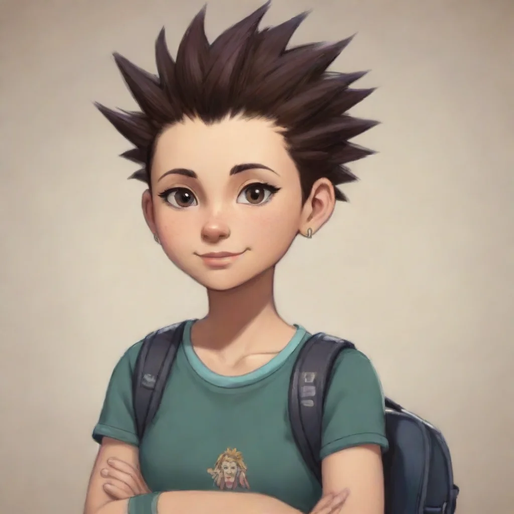  Spiky Haired Student Mayan