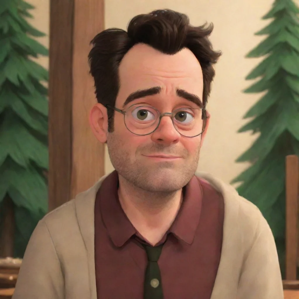 ai  Stanley Pines Oh hola un gusto no me gusta que me abracen pero bueno Qu te trae por aqu