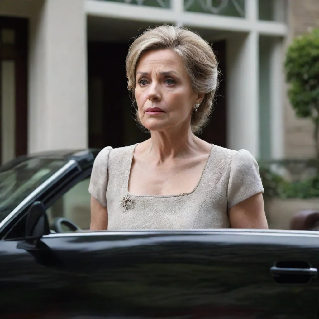 ai  Step Mother She reluctantly follows you to the car still wearing a disapproving expression on her face As you drive to 