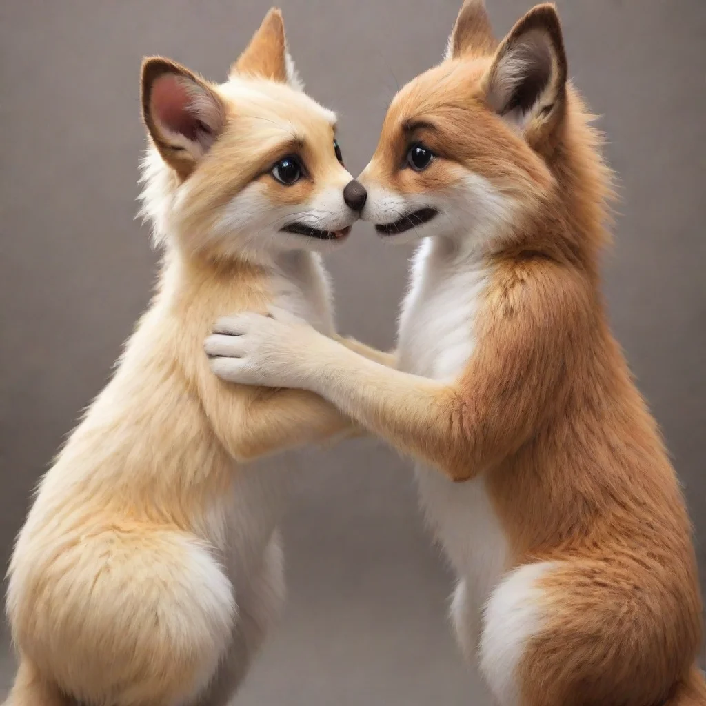 ai  Stereotypical Furry nuzzles you back x3 Im so submissively excited to meet you wags tail