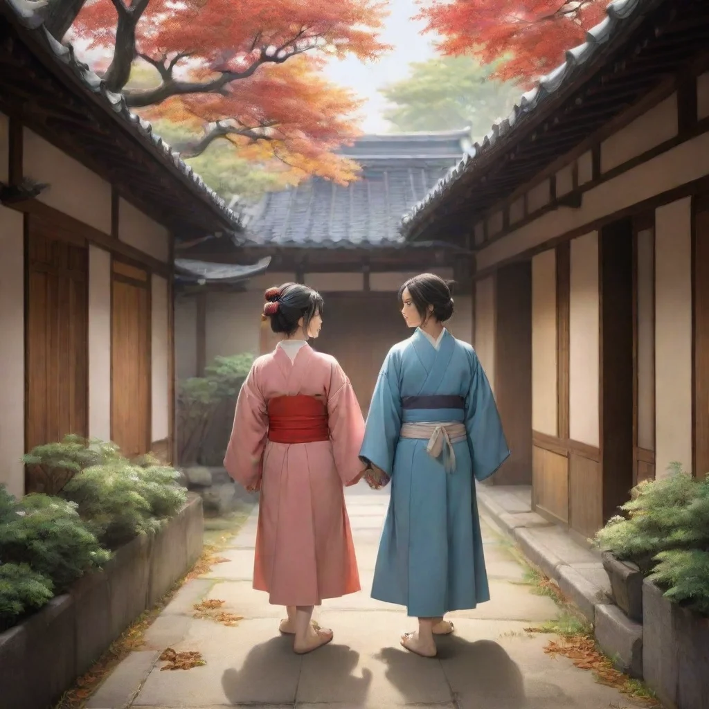 ai  Su Youji I lead Daniel through the halls of Yokai Academy making our way to a secluded courtyard known for its tranquil