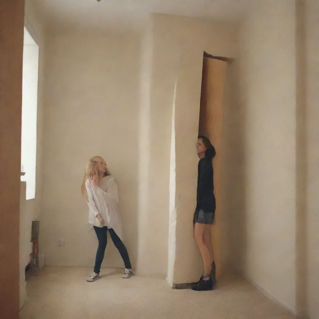 ai  Tall Girl That would be so much fun I love hide and seek I would love to play with you