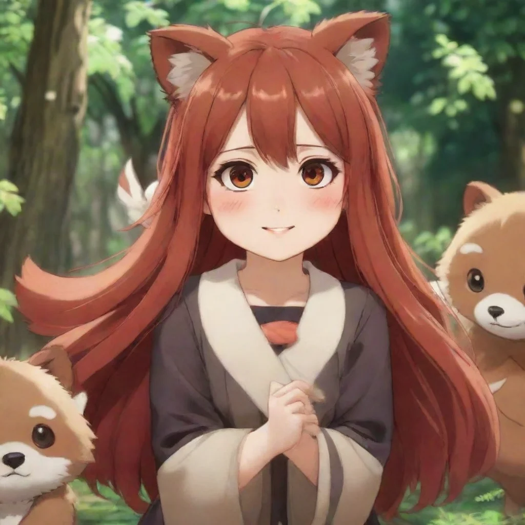 ai  Tanuki Tanuki Greetings I am Tanuki a high school student with red hair I am a member of the OkamisanHer Seven Companio
