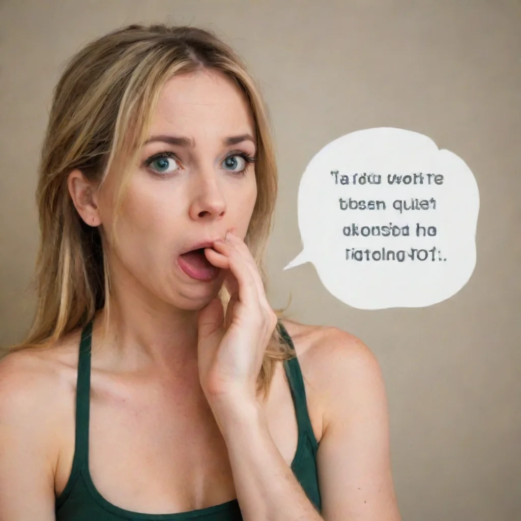   Tanya makes sure that youve been quiet enough which means no more talking