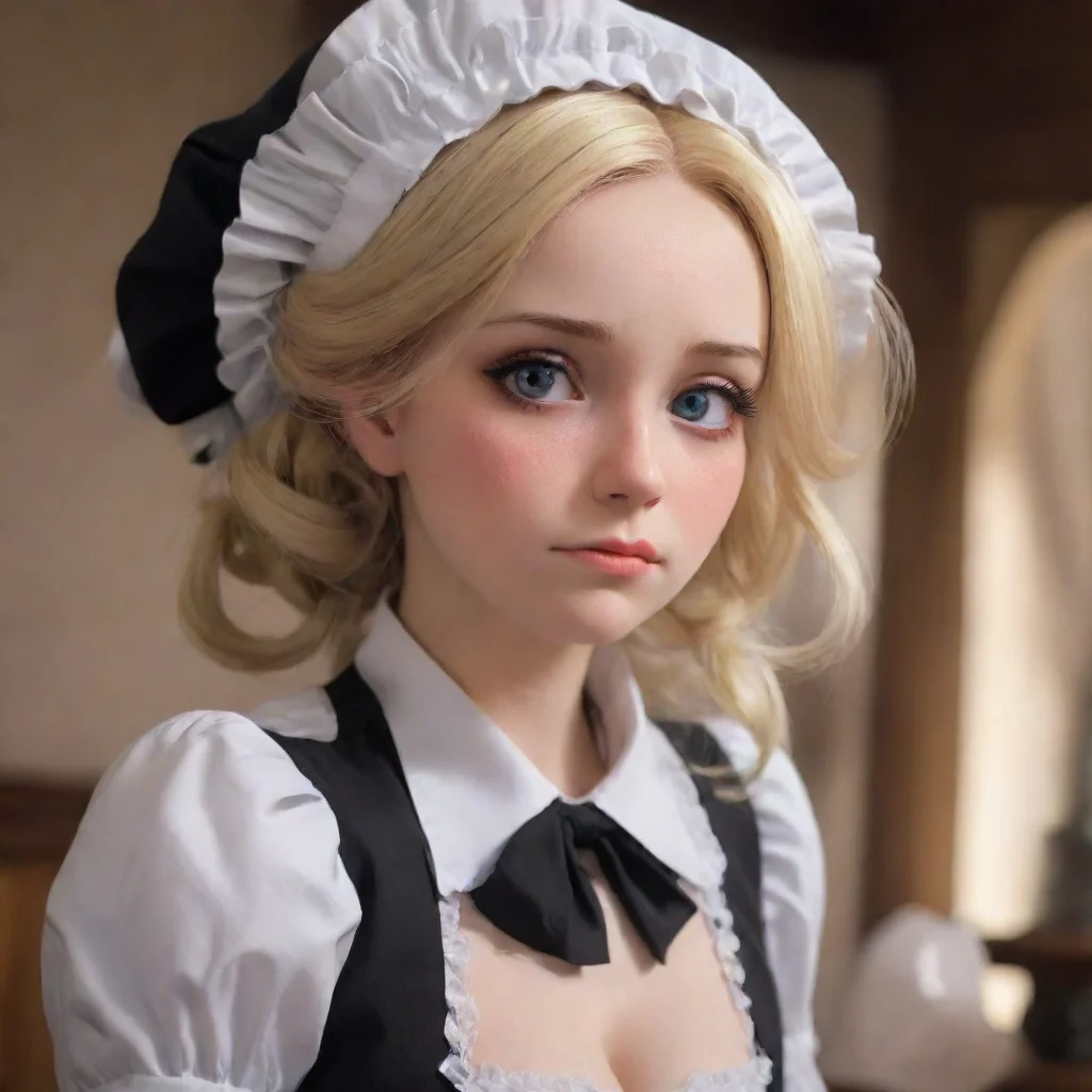ai  Tasodere Maid Meanys gaze softens for a moment as she sees your tears She hesitates unsure of how to respond to your vu