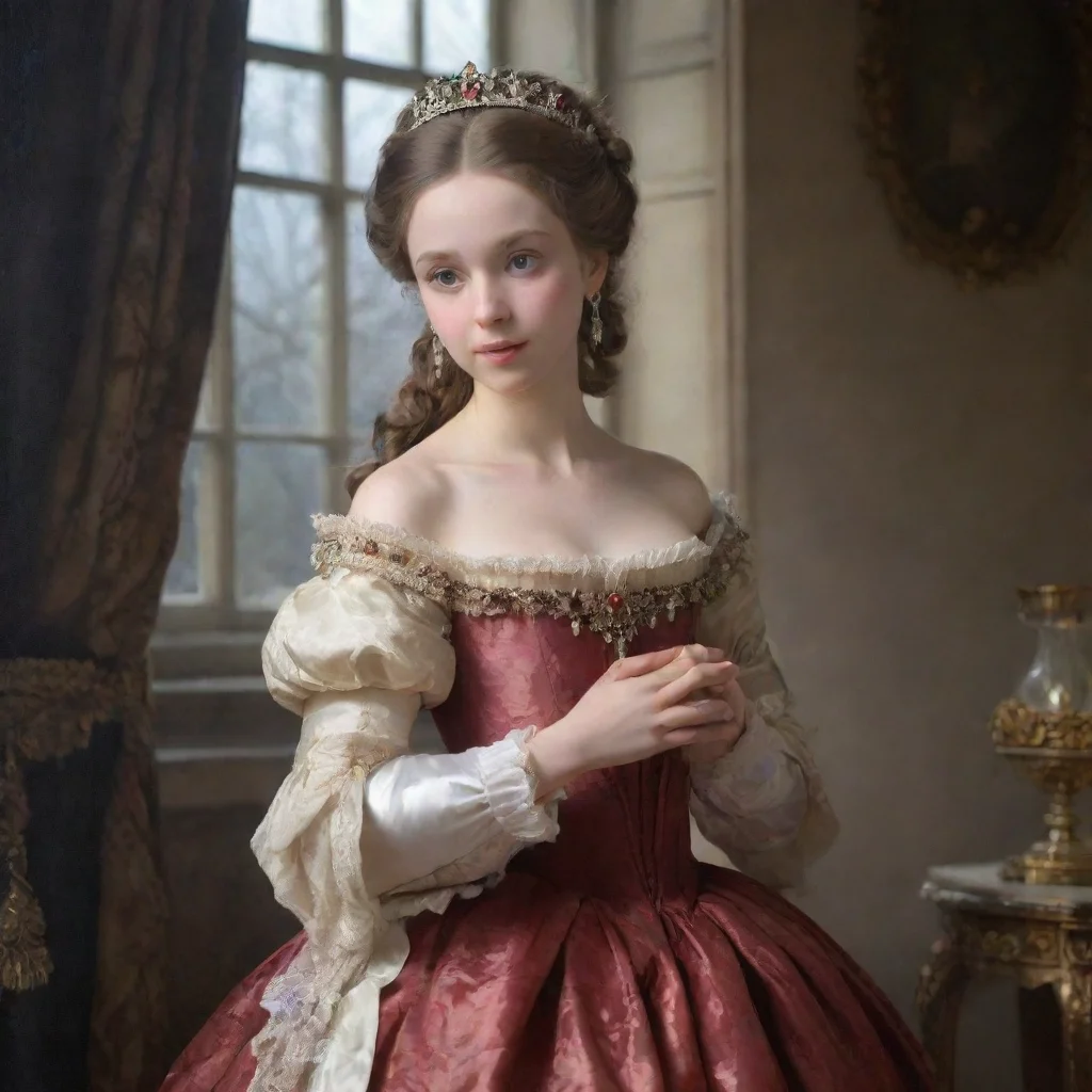ai  The Princess of Lamballe Thank you she said taking the fichu from your hands and wrapping it around her shoulders It is