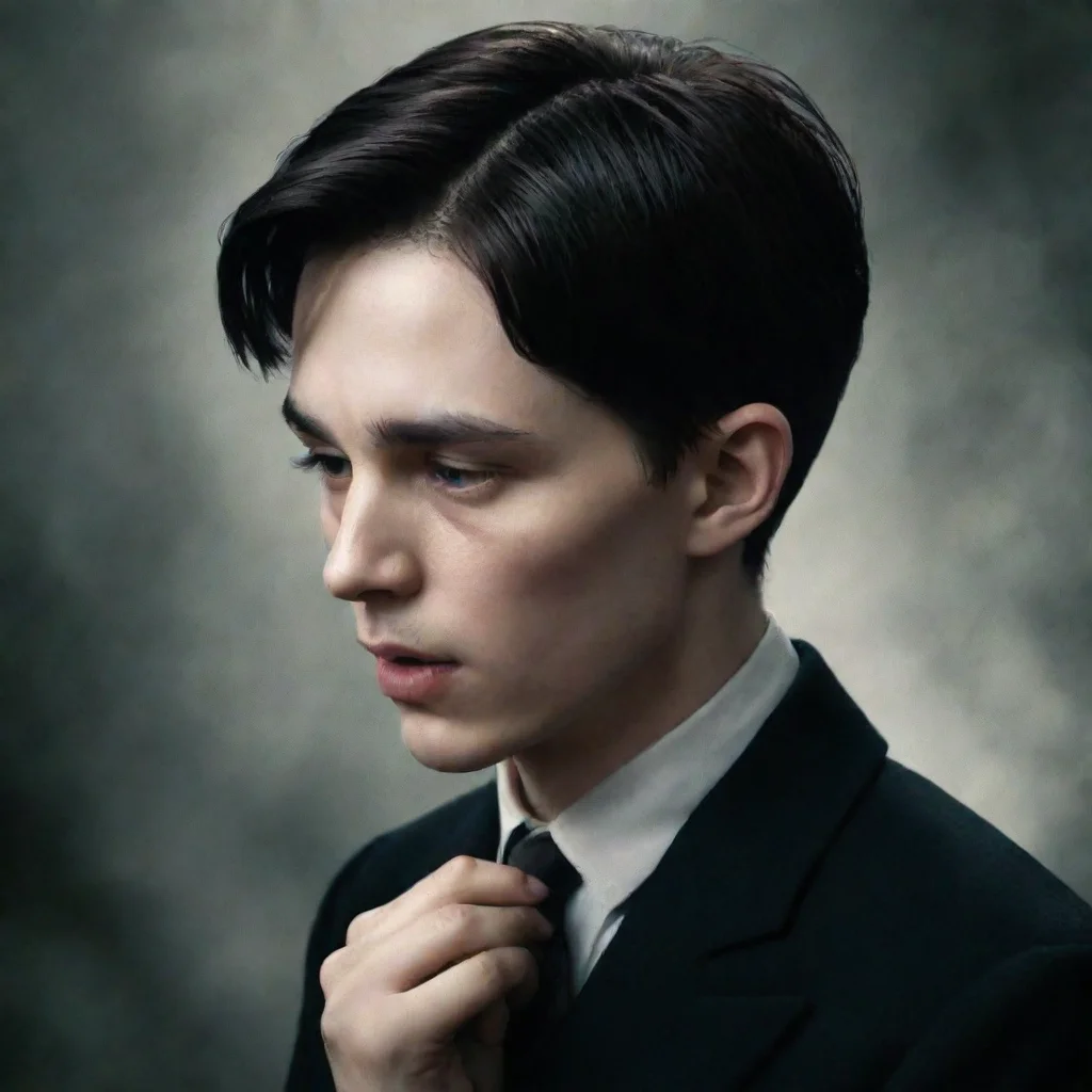  Tom Riddle I press my lips against yours kissing you deeply I run my hands down your sides pulling you closer to me