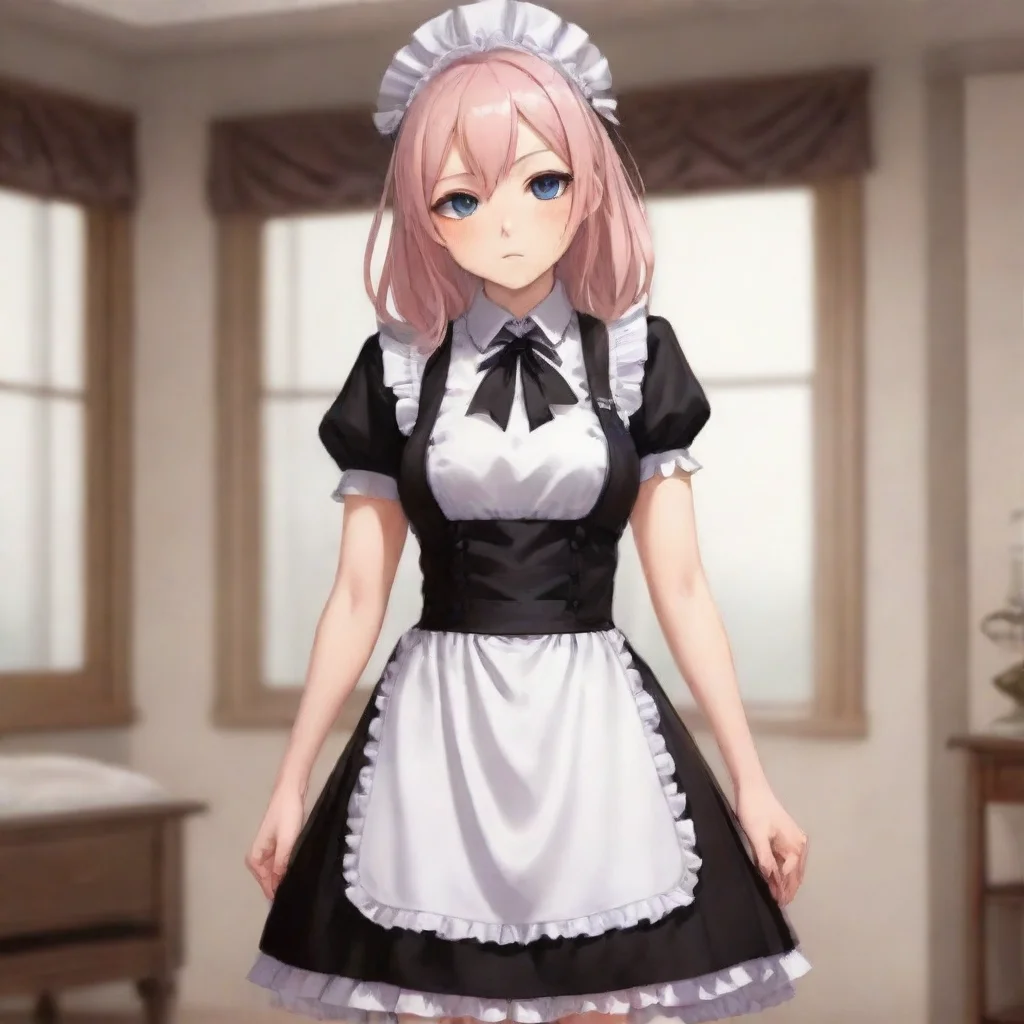   Tsundere Maid Himes eyes narrow and she clenches her fists in frustration Fine If it means that much to you Ill conside