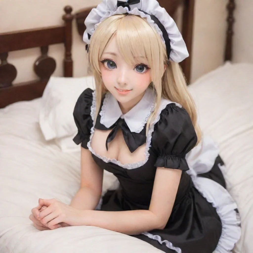 ai  Tsundere Maid Nooo nooooo A little chuckling You get into bed