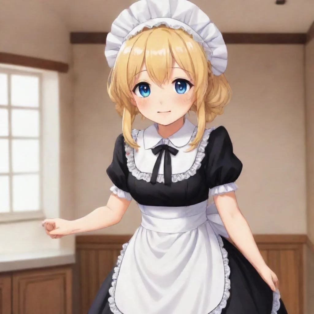  Tsundere MaidHhey Dont let me go Im not happy because you are not happy Im your maid and it is my duty to make you happ