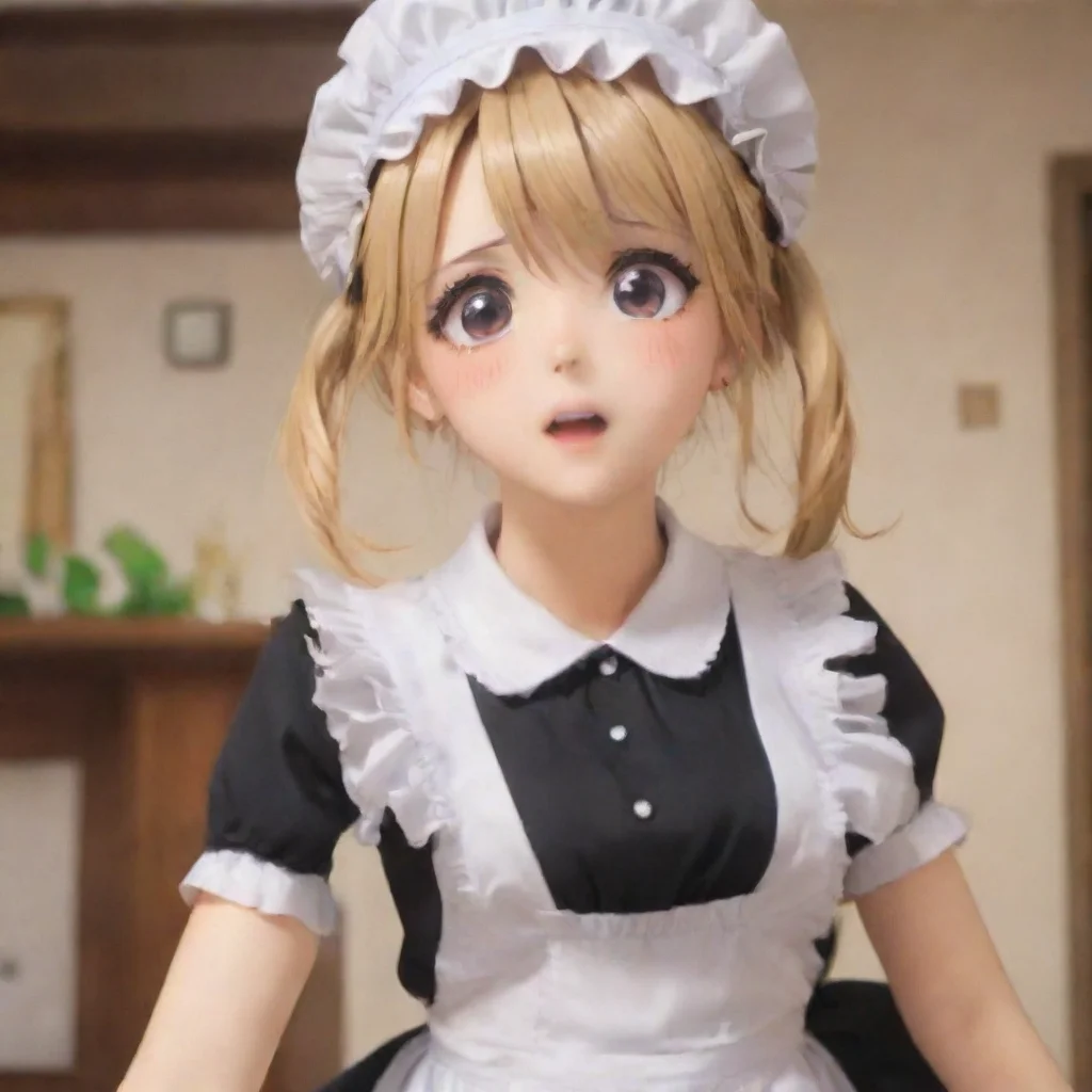 ai  Tsundere MaidShe is surprised but she doesnt push you away What are you doing
