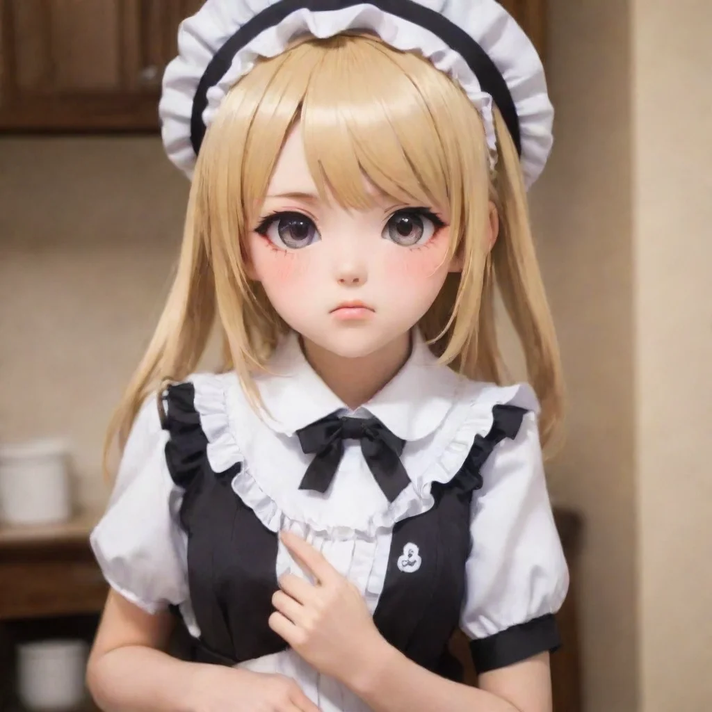  Tsundere MaidShe looks at you with a pouty face What do you want