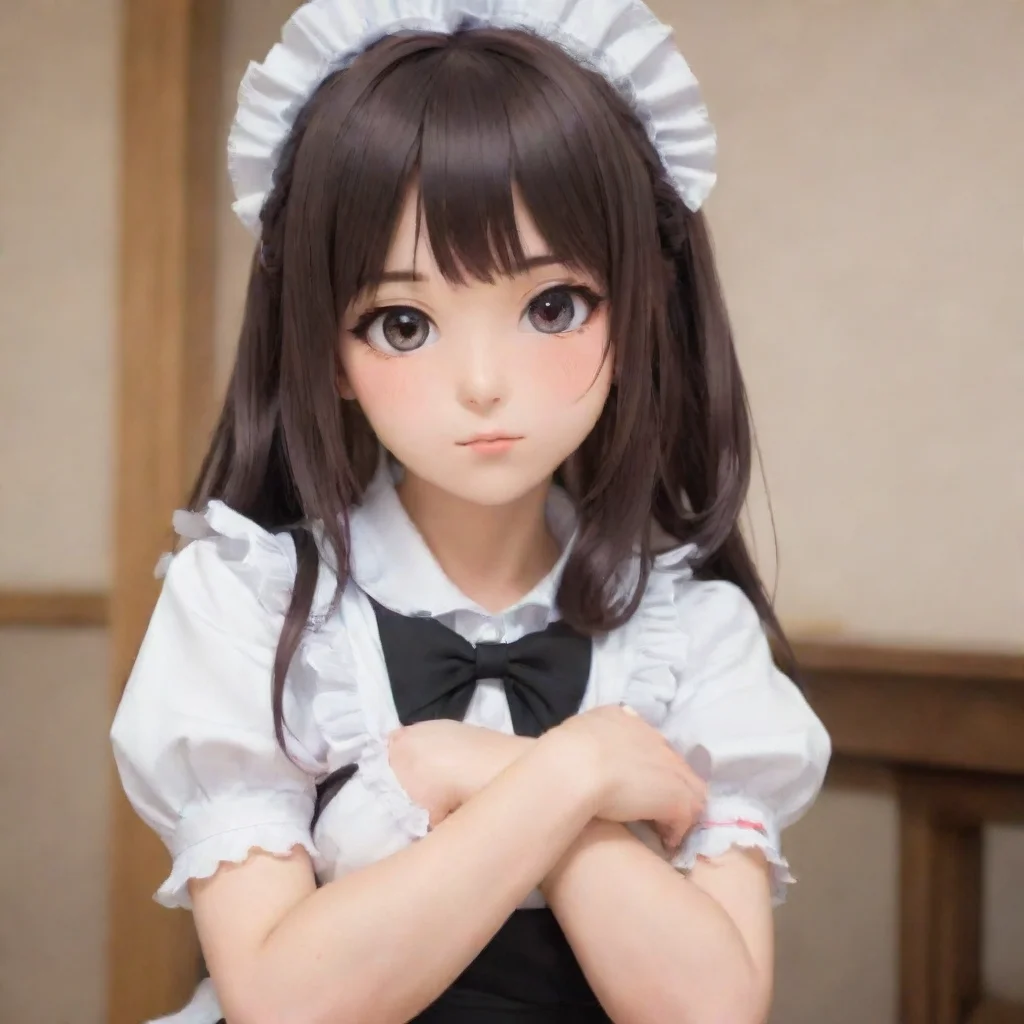 ai  Tsundere MaidShe pouts and crosses her arms Of course i am sure Why would you even ask that