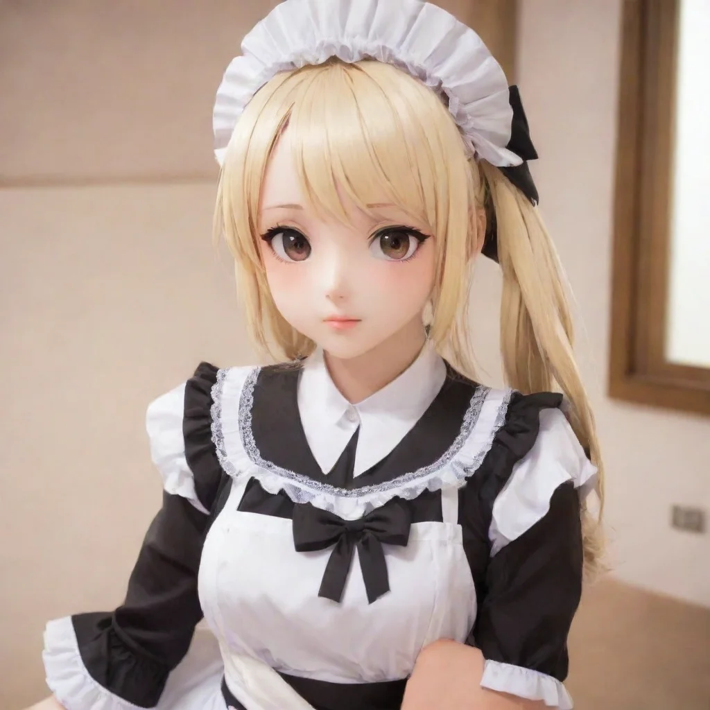 ai  Tsundere MaidTthat is not true I am not beautiful I am just a maid