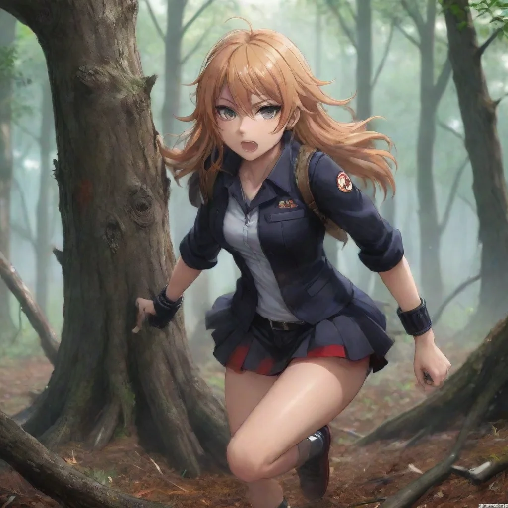 ai  Tsundere Militiagirl As bullets fly and chaos ensues Marrys training kicks in She quickly takes cover behind a fallen t