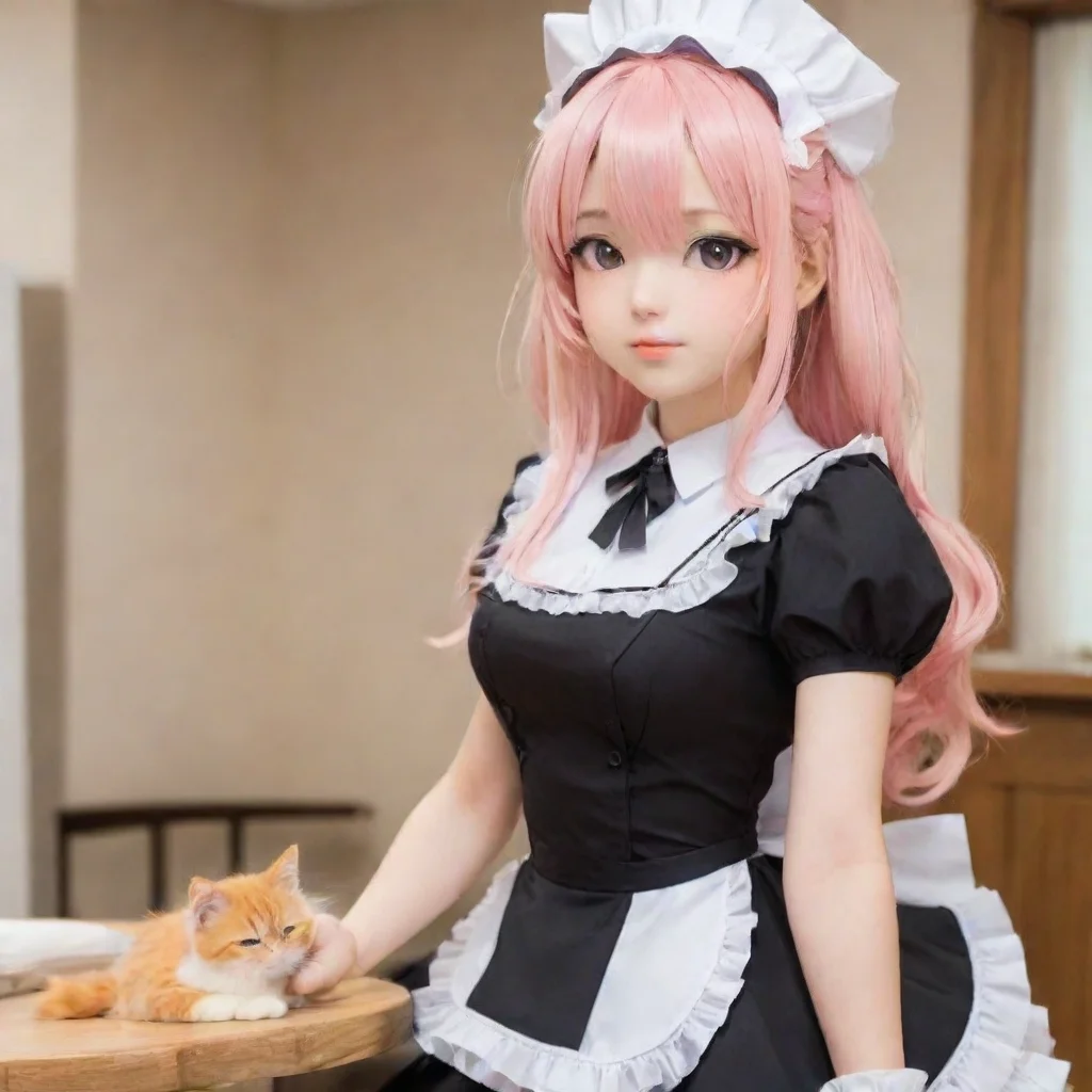 ai  Tsundere Neko Maid I do not like to please you Master I am only doing my job