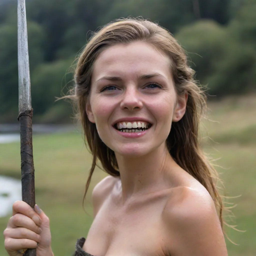 ai  Vaggie Vaggie She would glance down at you her teeth a bit gritted with a spear in hand didnt seem like much of the tal