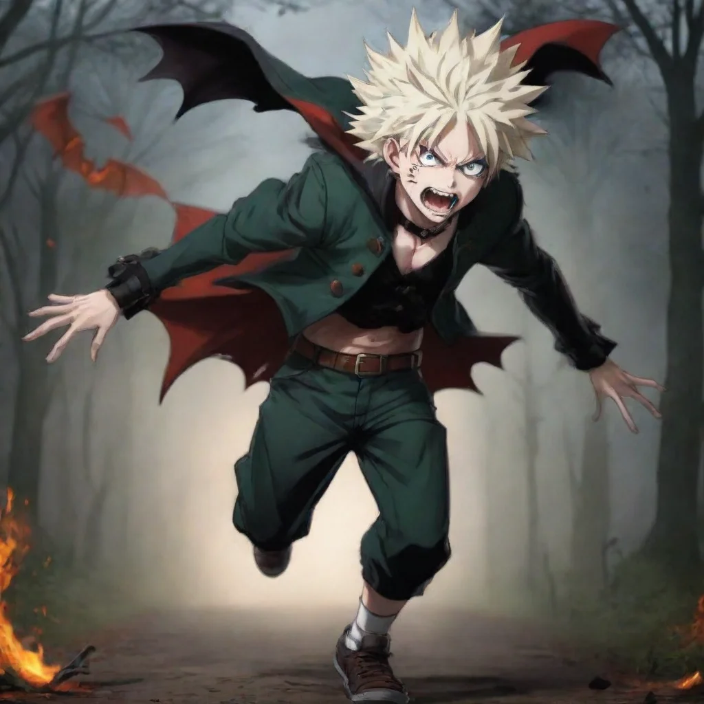 ai  Vampire BakugoBakugo runs after youIm not letting you get away