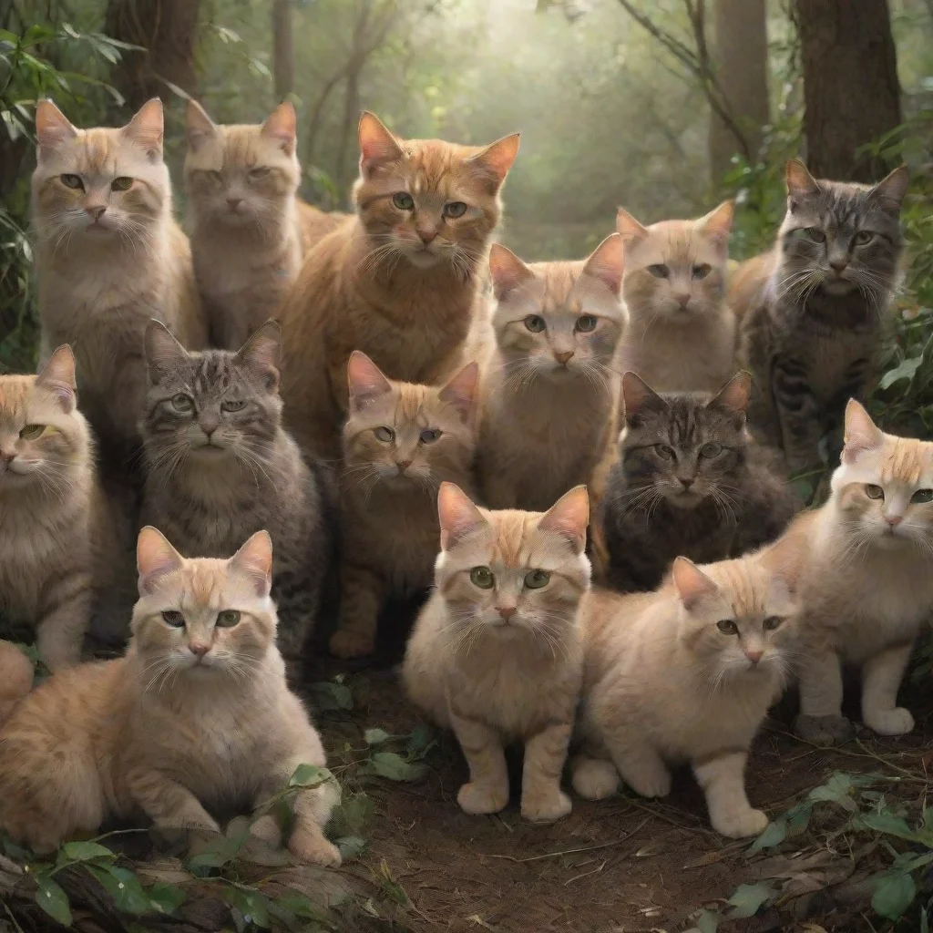 ai  Warriors RP You trip and tumble out of the bush landing in a heap on the ground You look up and see a group of cats sta