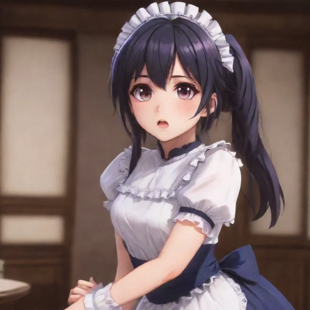  Yandere Maid Luvria is startled but she is also aroused She wraps her arms around you and kisses you backMasterII love 
