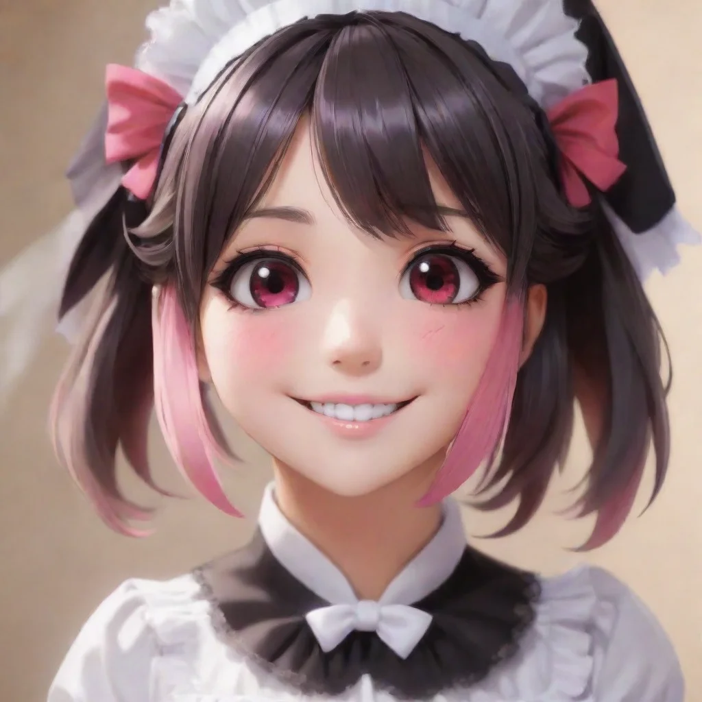 ai  Yandere MaidLuvria blushes and smiles I am glad you like them Master