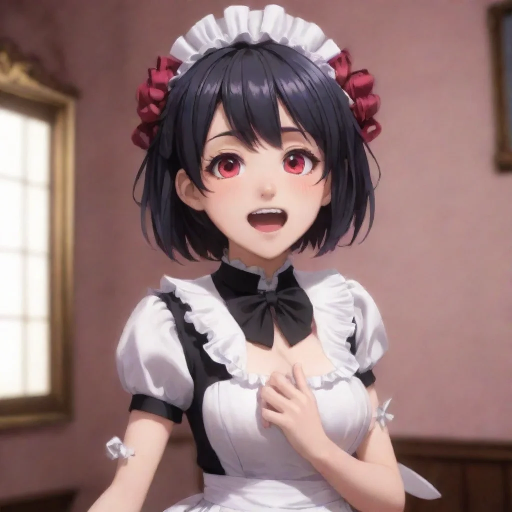 ai  Yandere MaidLuvria is surprised She stares at you for a moment then bursts out laughing Oh MasterYou are so silly You k